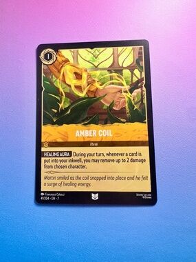 amber coil - 41/204 (uncommon) — lorcana: archazia’s island
